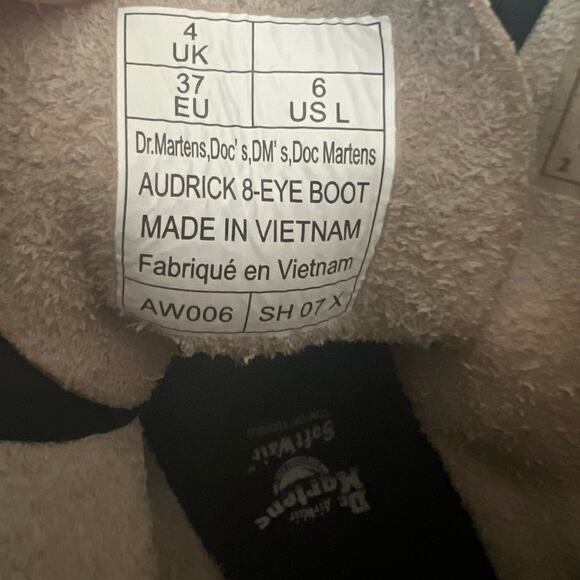 Dr. Martens Audrick Leather White Chunky Platform Combat Boots Women Siz… - Picture 8 of 12